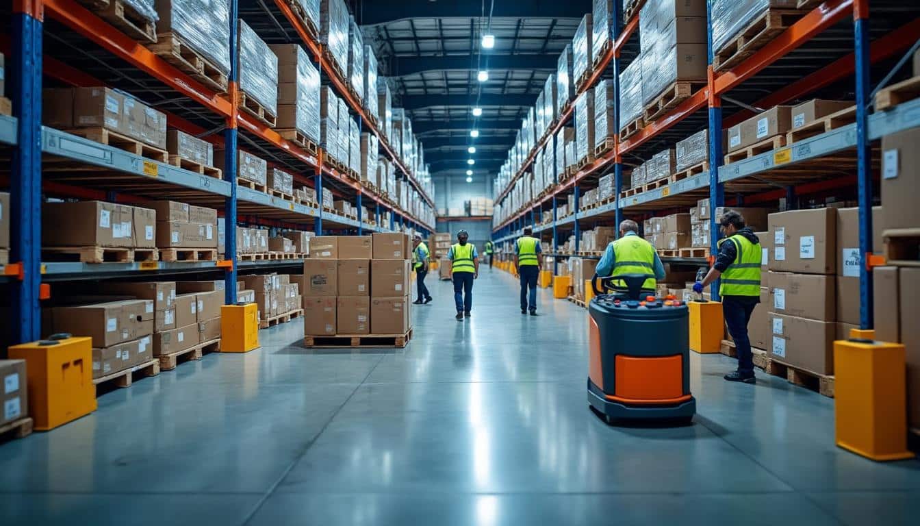 Illustration: Fonctionnement interne et services proposés par une plateforme logistique dans le Sud-Est