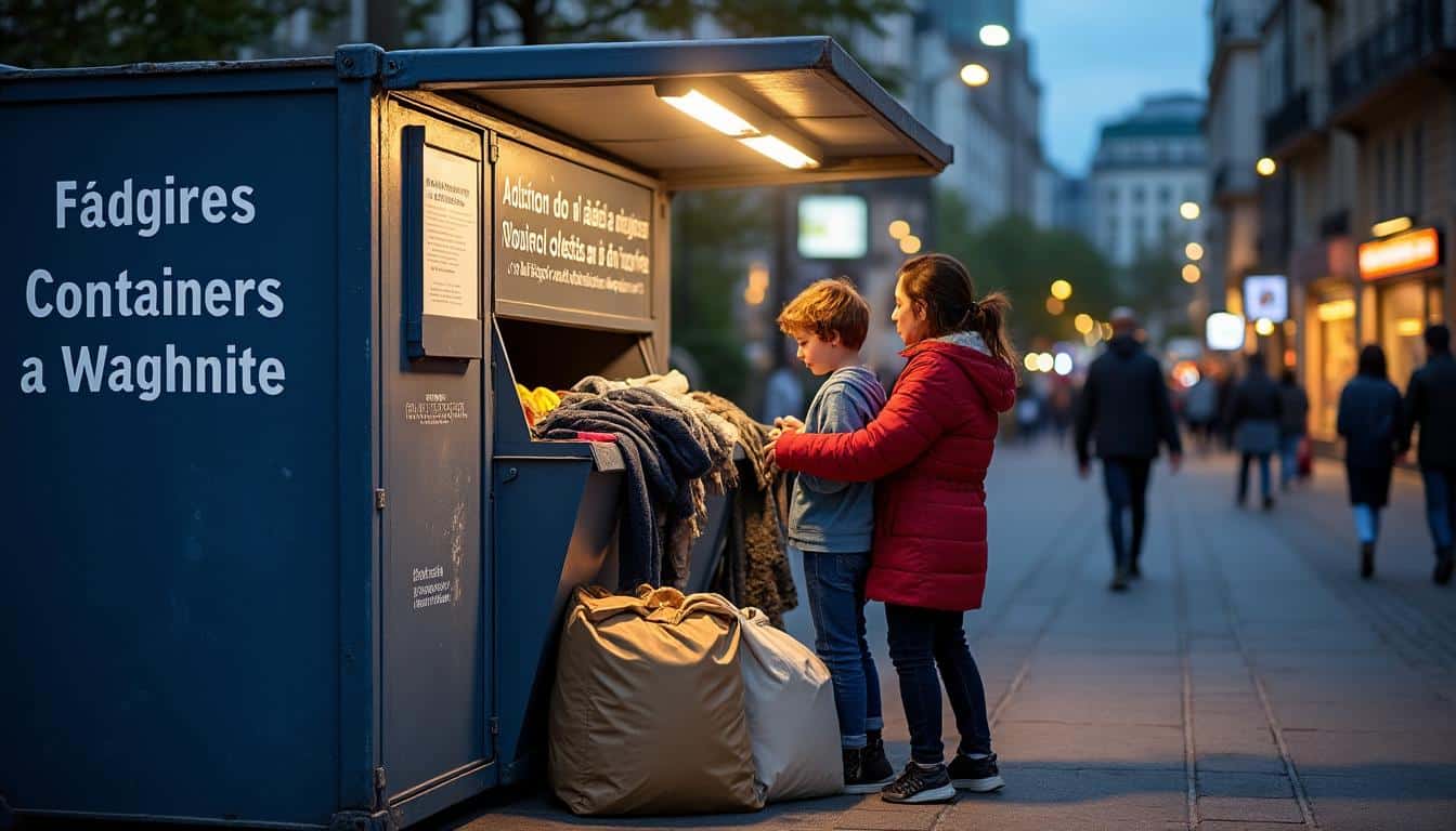Illustration: Comprendre le rôle des containers pour la collecte de vêtements