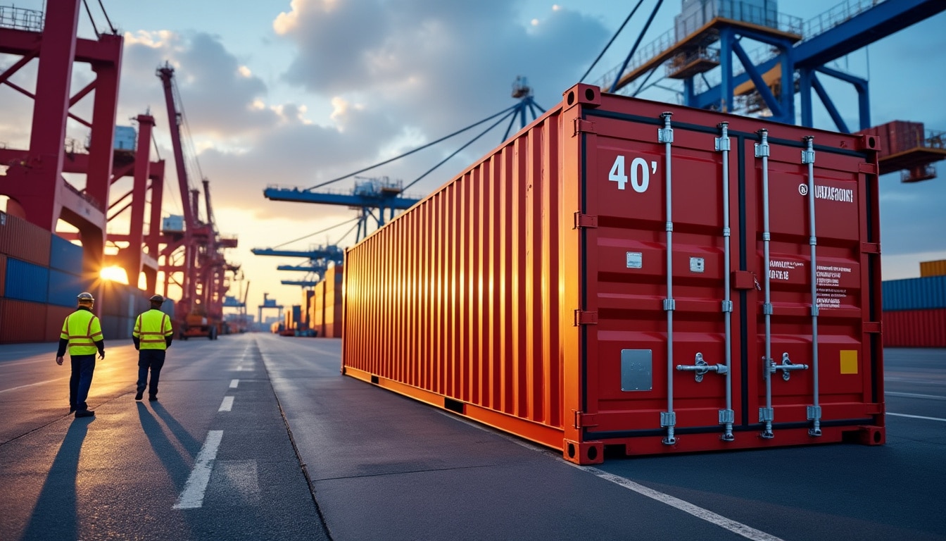 Illustration: Pourquoi le container de 40 pieds est-il un standard dans la logistique mondiale ?
