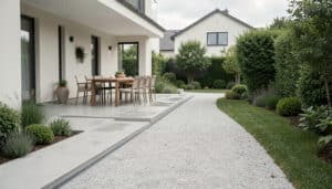 Béton lavé : pose, prix et usages en extérieur